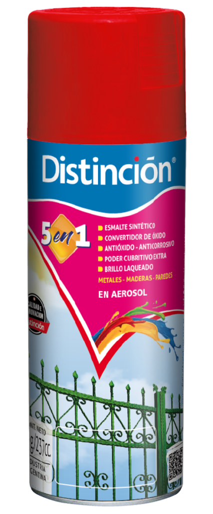 Esmalte Sintético 5 en 1 en Aerosol Distinción Pinturas